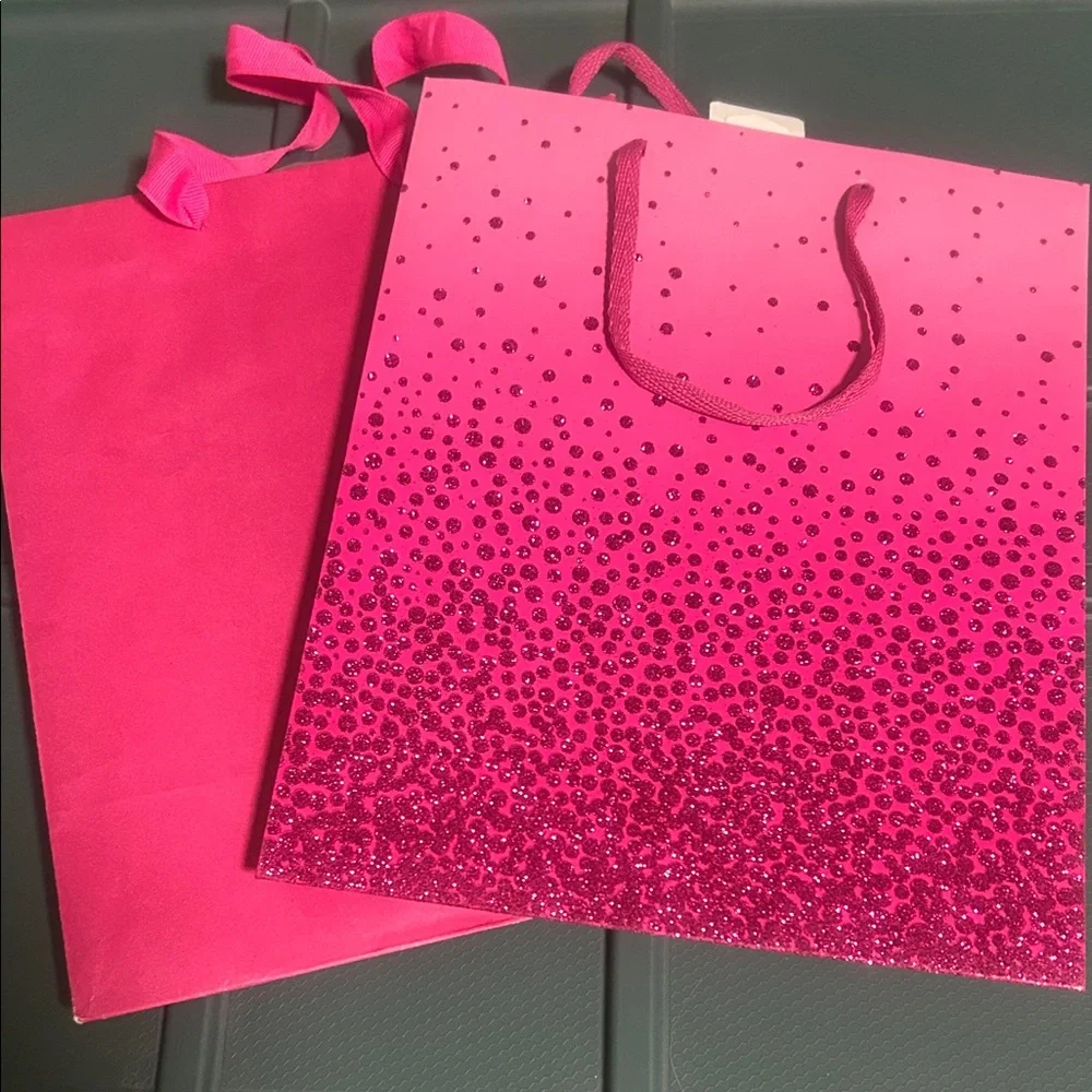 Small pink gift bag set